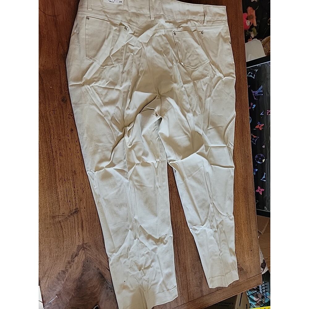 Jennifer & Grace Women’s Plus Khaki Tan Capri Dress Pants Sz 22w - Picture 10 of 12